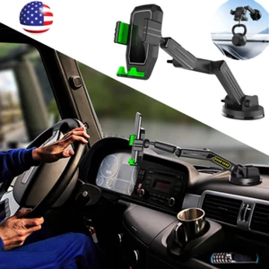 Truck Phone Holder Mount,Heavy Duty Phone Holder for Truck Dashboard Windshield - Picture 1 of 8
