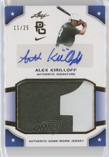 2015 Leaf Perfect Game National Showcase Jersey Gold /25 Alex Kirilloff Auto