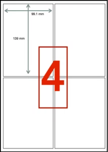 Premium A4 Address Labels - Self Adhesive Shipping Stickers - L7169/J8160 - Picture 1 of 4