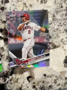 2017 TOPPS CHROME REFRACTOR PARALLEL CARD ANGELS ALBERT PUJOLS #65 - Picture 1 of 1