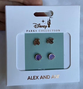Orecchini a borchie principessa Alex and Ani Disney passerella sirenetta ARIEL NUOVI - Foto 1 di 5