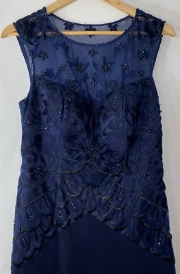 Сью Вонг ноктюрн 8 без рукавов бисером кружева официальный MOB вечернее платье событие новый с Ярлыками! - Изображение 1 из 4