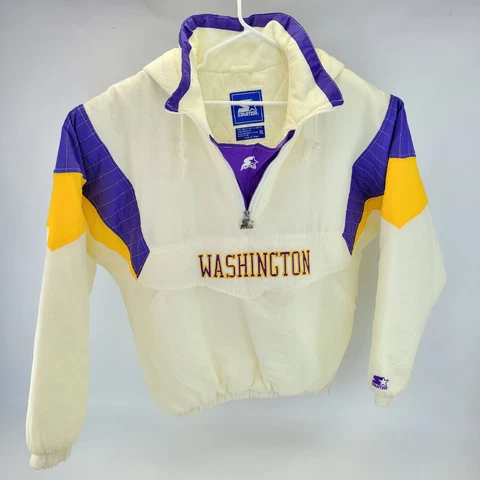 Vintage 90's Starter Washington Huskies Embroidered Pullover Jacket Coat Size XL Cover