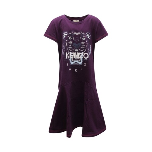 7492AU ABITO BIMBA KENZO KIDS GIRL GARMENT DYED DRESS