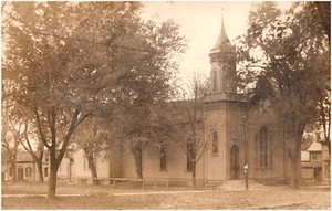 Griggsville Congregational Church Illinois IL 1900s RPPC Postcard Photo - Picture 1 of 2