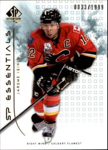 2009-10 SP Authentic Calgary Flames Hockey Card #117 Jarome Iginla ESS /1999