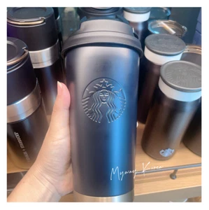 Starbucks Korea 2024 Black Matte Elma Tumbler 473ml stainless lid cup - Picture 1 of 5