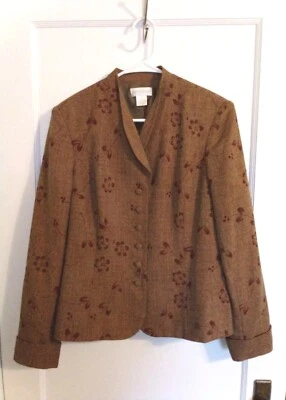 Usado en excelente estado para mujer talla 8 Worthington vestido traje blazer forrado hombreras Foto 1 de 3