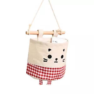 Pocket Organizer Pouch Sundry Storage Wall Door Mounted Bag Hanging Multi-Layer - Picture 1 of 21