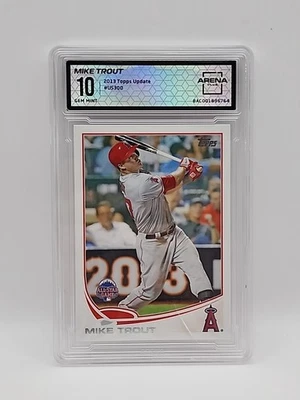 2013 TOPPS UPDATE MIKE TROUT #US300 Arena 10 GEM Mint - Image 1 of 2