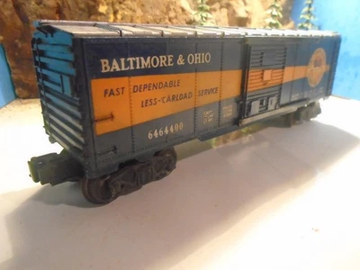 LIONEL VINTAGE BALTIMORE & OHIO O SCALE  SLIDING DOOR BOXCAR No 6464400  5-162-5 - Image 1 of 4
