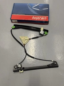 TOPRAN FRONT RIGHT WINDOW REGULATOR VW POLO 9N 3 DOORS WITHOUT MOTOR 2001-2009 - Picture 1 of 13