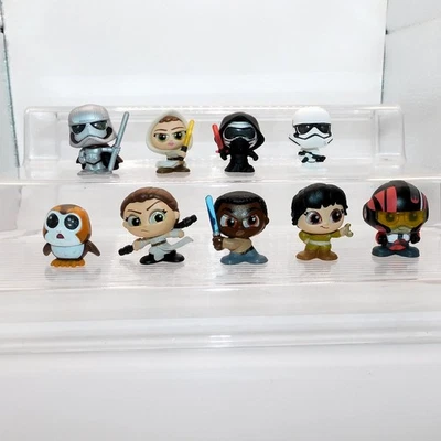Star Wars Doorables 9 Pce Force Awakens Rey Kylo Ren Finn Poe Rose Phasma Porg Foto 1 de 4