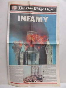 "Infamy" The Bay Ridge Paper Twin Towers September 11, 2001 Attacks Vol. 24 #36 - Picture 1 of 3
