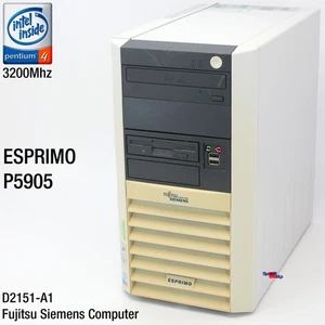 PC Computer Fsc Fujitsu Siemens Esprimo P5905 D2151-A1 4 Pentium 4 3200MHz 512MB - Picture 1 of 5