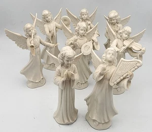 Dresden Angels Vintage Musical Figurines Heavenly Band Choir Angel Wings Germany - Picture 1 of 24