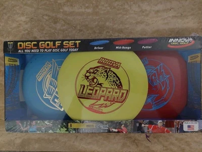 Innova Disc Golf Set Of 3 Blue Yellow Red Fairyway Driver Mid-Range Putter NEW - Image 1 of 2