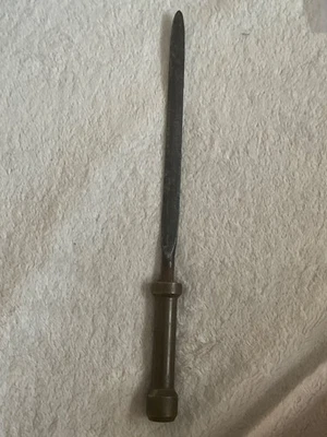 DAGA HECHA A MANO VINTAGE MANGO DE LATÓN HOJA DE 7 PULGADAS Foto 1 de 2