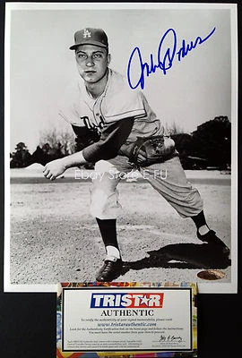 JOHNNY PODRES Signed Dodgers 8x10 Photo Tristar Certified Authentic Auto w/ COA - Image 1 of 4