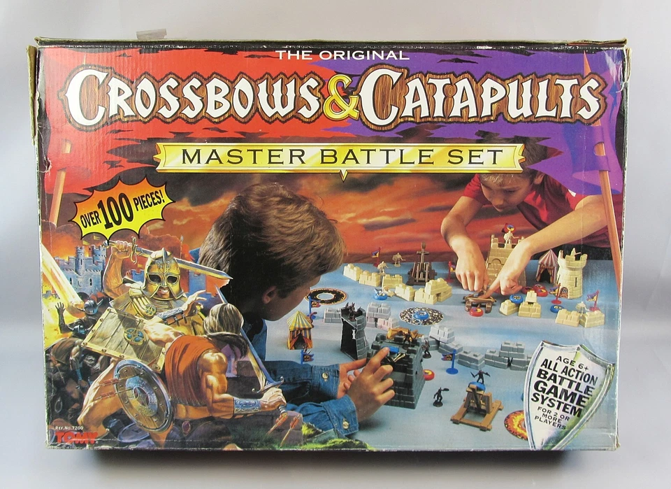 CROSSBOWS AND CATAPULTS  Vintage Game 1980's TOMY Master Battle Set  SPARE PARTS - Image 1 of 1
