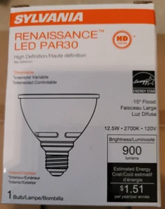 Pack Of 6 Bulbs SYLVANIA 40037 LED12.5 PAR30 HD/DIM/927/WSP15 - Picture 1 of 7