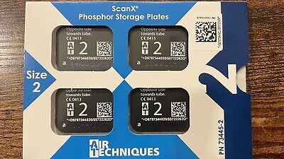 ScanX Phosphor Storage Plates - Air Techniques - Size 2 4/pk • 219.95$