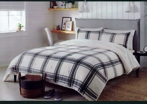 Threshold Plush & Sherpa Comforter Set, Full/Queen Comforter Plus 2 Pillow Shams - Picture 1 of 7