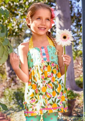 GIRLS MATILDA JANE Brilliant daydream You're A Peach Tunic SIZE 10 NWT - Image 1 of 4