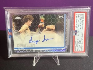 2019 Topps UFC Chrome Sean O’Malley On Card Auto Octo-Fractor /16 PSA 10 POP 1