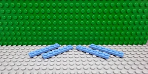 Lego 4 Medium Blue 1x6 base plate NEW - Picture 1 of 1