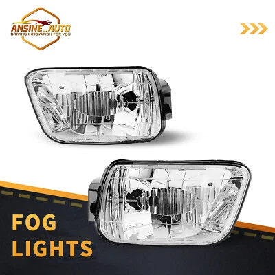 Black Clear Fog Lights for 2002-2009 Chevy Traiblazer/2003-2008 Isuzu Ascender - Изображение 1 из 4