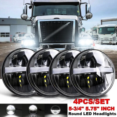 Faro proyector LED 4 piezas 5-3/4" 5,75 pulgadas para Volvo VHD 2001-2019 Jaguar XJS Foto 1 de 4