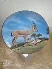 THE SLENDER-HORNED GAZELLE COLLECTOR PLATE By Will Nelson Rare 1990
