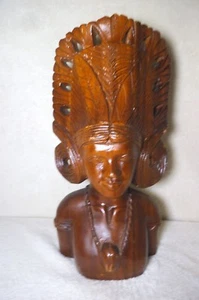 Afrikanische Kunst Holzbüste - sehr detailliert - wunderschön geschnitzt - Bild 1 von 3