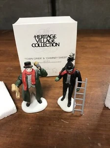Dept 56 Heritage Village Collection Town Crier And Chimney Sweep 55697 - Picture 1 of 3