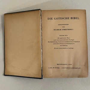 Die Gotische Bibel 1950, Wilhelm Streitberg Vol. 1 3rd Edition Gothic Bible - Picture 1 of 12