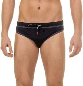 Diesel BMBR-Aerial Men's Swimwear Swimming Suit Underwear Black Size XXL/2XL