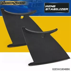 2Pcs Fit For 2011 2012 2013 2014 Subaru STI Sedan Trunk Spoiler Wing Stabilizer - Foto 1 di 12