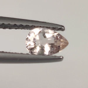 0,40 Ct ~ 1$ Asta Senza Riserva Morganite Naturale Taglio Pera,Africa - Foto 1 di 2
