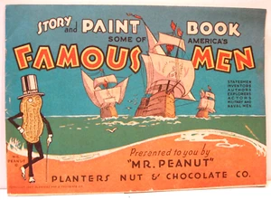 Libro de cuentos y pinturas de hombres famosos © 1935, Planters Peanut - Imagen 1 de 3