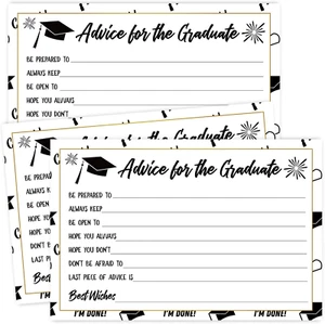 50 Graduation Party Advice Wishes Cards for Graduate Class of 2025 College, High - Picture 1 of 12