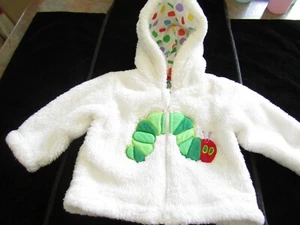 So Cute Eric Carle The Very Hungary Caterpillar Baby White Hoodie 0 - 3 Months - Bild 1 von 6