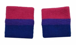 Pulsera City Bisexual Terry 1 par (2 piezas) rosa púrpura azul - Imagen 1 de 1