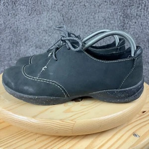 Clarks Schuhe Roseville Rio Oxford Damengröße 9 schwarz Leder Budapester Schnürschuhe - Bild 1 von 9
