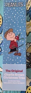 Charlie Brown Christmas Tree-24 in. Includes Linus Blanket - Picture 1 of 3