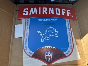 Detroit Detroit Lions/Smirnoff Bar Blechschild NFL Football Wanddeko - Bild 1 von 1