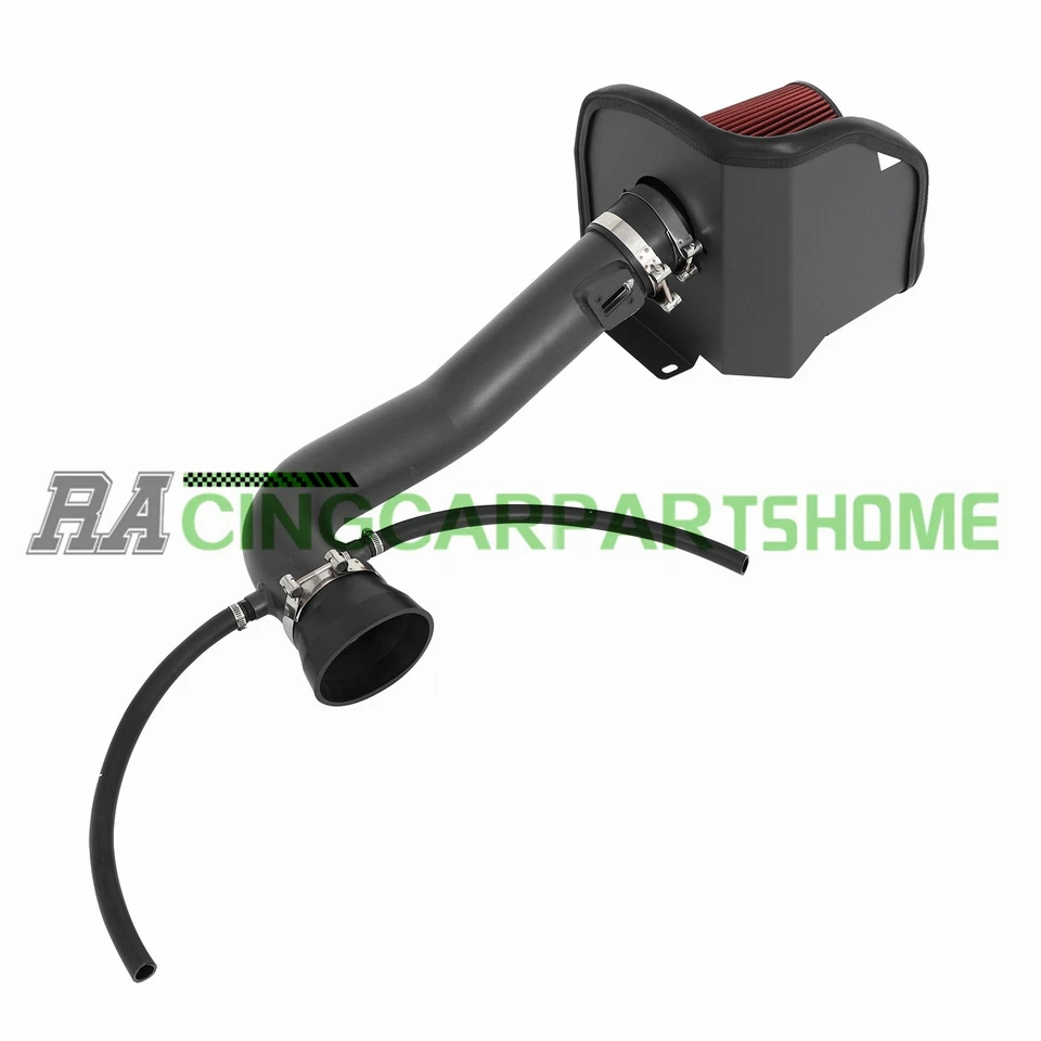 Sistema de admisión de aire frío negro protector térmico para Chevy GMC 1500 5,3 L 6,2 L V8 2014-18 Foto 1 de 4