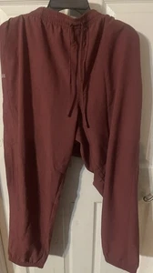 Scrubstar Women’s Heather Dark Cherry Scrub Pants! NWT! Size 2XL. - Picture 1 of 6