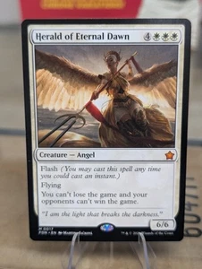 Herald of Eternal Dawn Foundations Foil Magic The Gathering MTG FREE SHIPPING!! - Picture 1 of 11