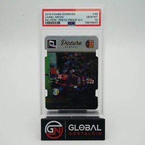 Lionel Messi 2016 Panini Donruss /149 Picture Perfect Press Proof #48 PSA 10 - Picture 1 of 2